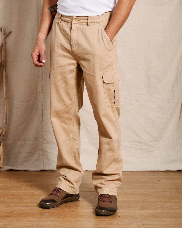 Trendy Shoes Godrevy 2 - Mens Cargo Trousers - Sand