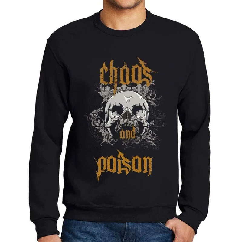 Designer Pieces Ultrabasic - Homme Imprimé Graphique Sweat-Shirt Chaos and Poison Noir Profond Designer Pieces Ultrabasic - Homme Imprimé Graphique Sweat-Shirt Chaos and Poison Noir Profond