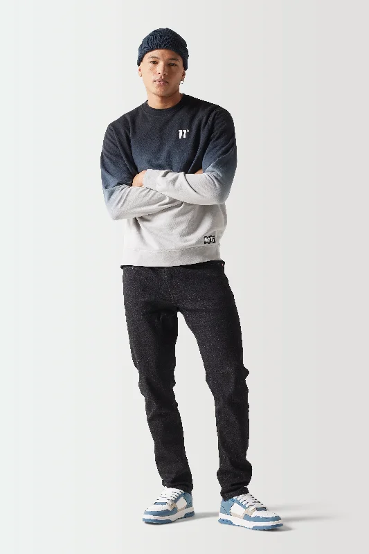 All-Day Wear Gradient Sweatshirt - Black