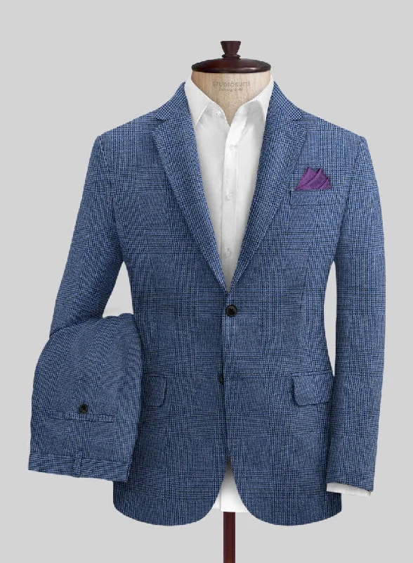 Easygoing Wardrobe Solbiati Blue Prince Linen Suit