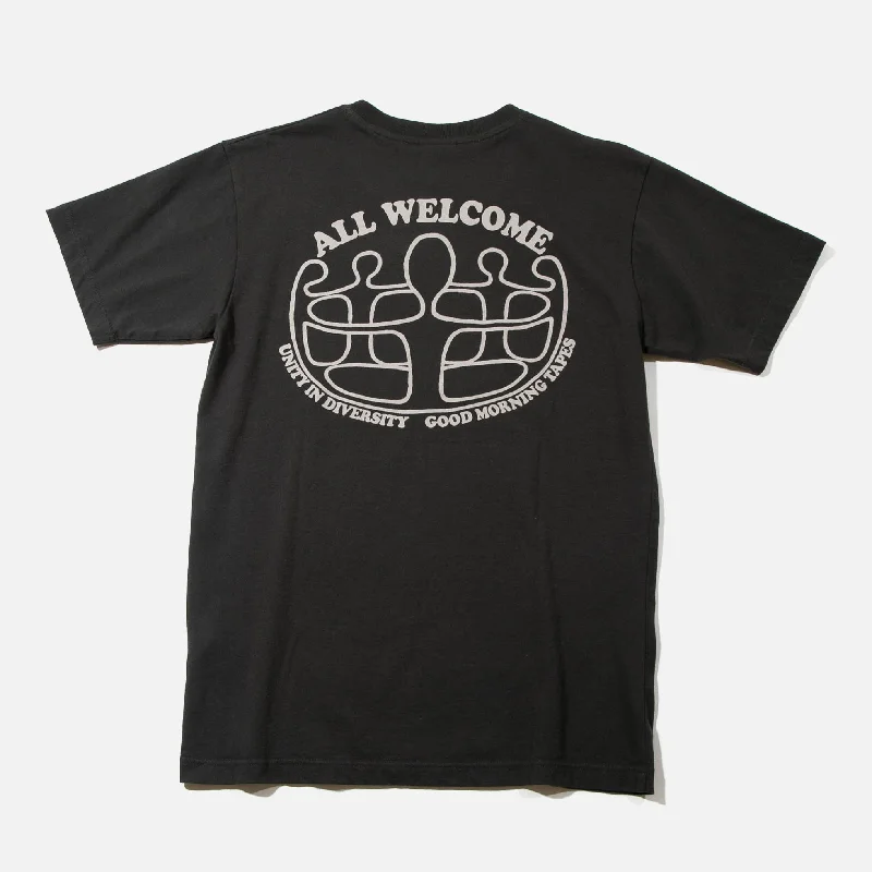 Warm Sweaters Unity in Diversity T-shirt - Charcoal Black