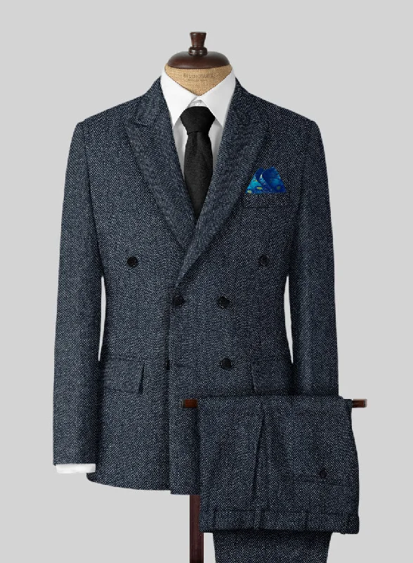 Everyday Jeans Highlander Heavy Blue Herringbone Tweed Suit