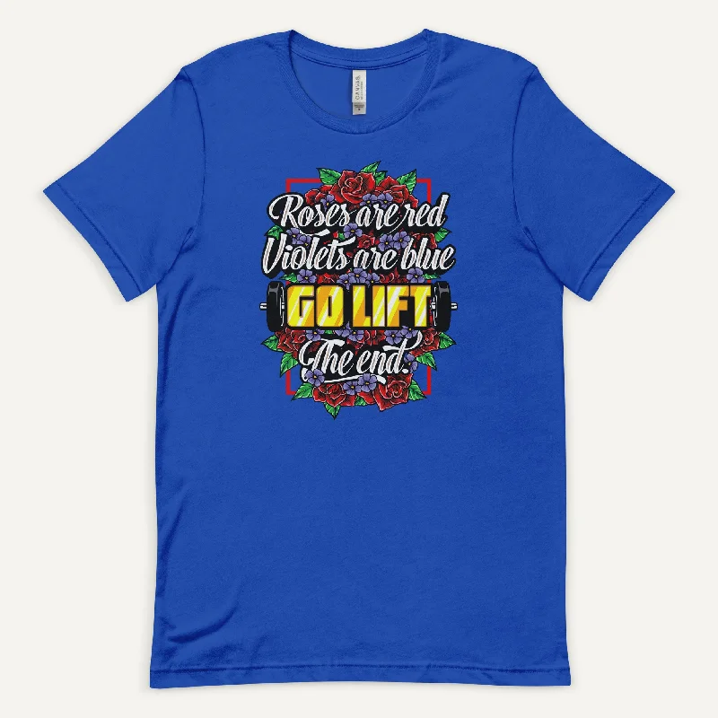 Lightweight Fabrics Roses Are Red Go Lift Men’s Standard T-Shirt