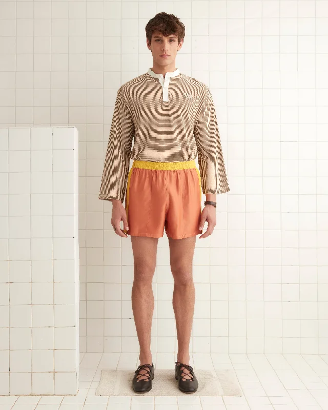 Functional Wear Satin Field Shorts - Orange