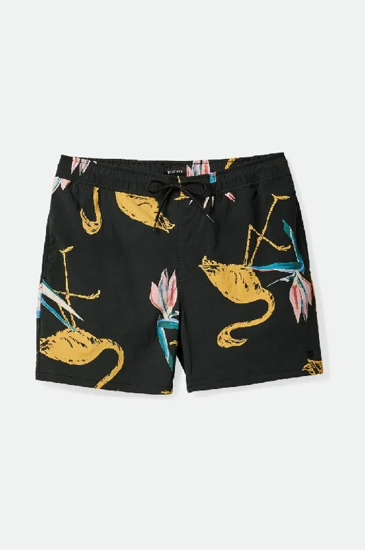 Smart Pants Voyage Hybrid Short 7” - Black/Straw/Coral Pink