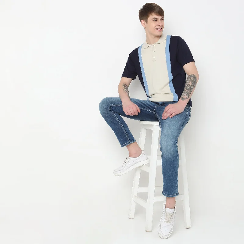 Everyday Jeans Regular Fit Striped T-Shirt