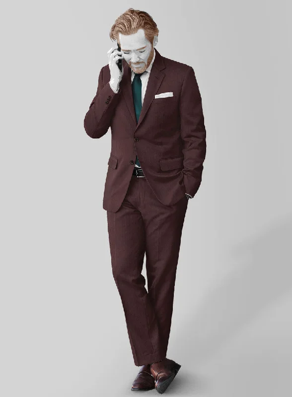 Trendy Sweaters Napolean Wine Wool Suit