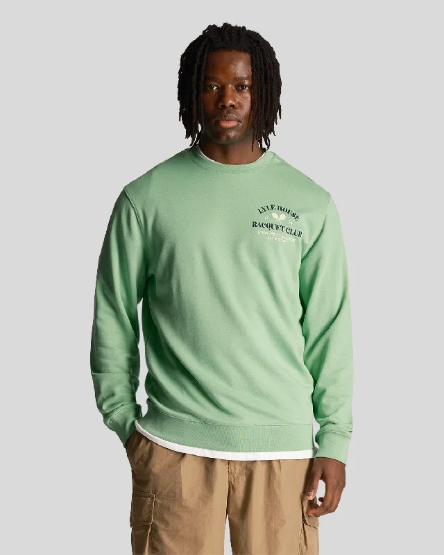Trendy Apparel Racquet Club Graphic Sweatshirt