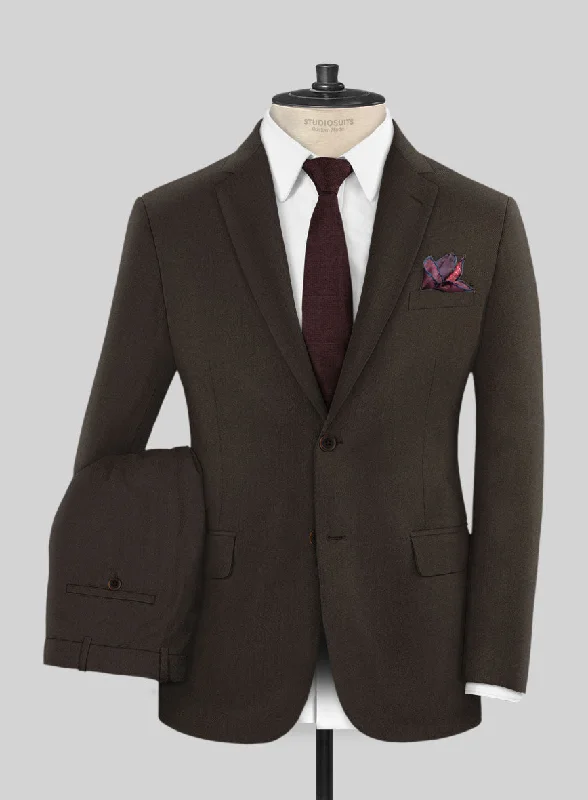 Formal Casuals Reda Espresso Brown Wool Suit