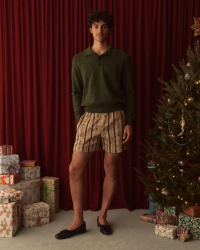 Fashion Tops Floret Brocade Shorts
