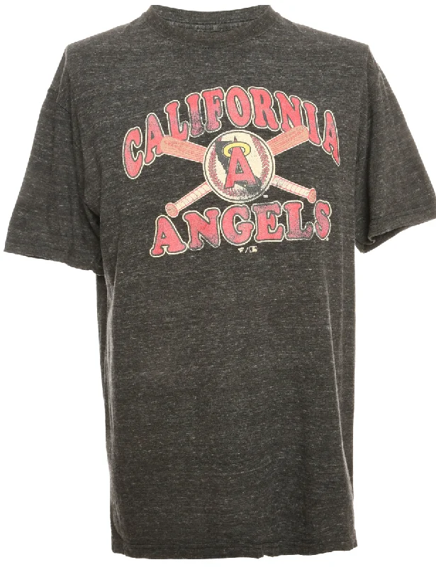 Relaxed T-shirts Dark Grey California Angles Printed T-shirt - M