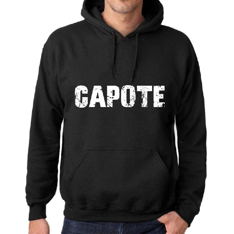 Fresh Outfit Men's Women's Unisex Printed Graphic Cotton Hoodie Soft Heavyweight Hooded Sweatshirt Pullover Popular Words CAPOTE Deep Black Fresh Outfit Men's Women's Unisex Printed Graphic Cotton Hoodie Soft Heavyweight Hooded Sweatshirt Pullover Popular Words CAPOTE Deep Black