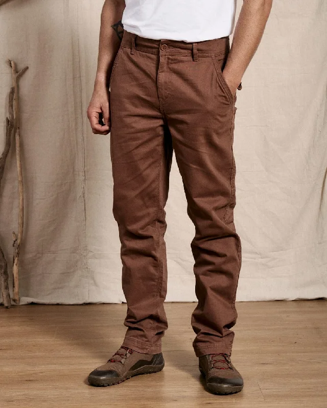 Street Style Tops Marloes - Mens Chino Trousers - Brown