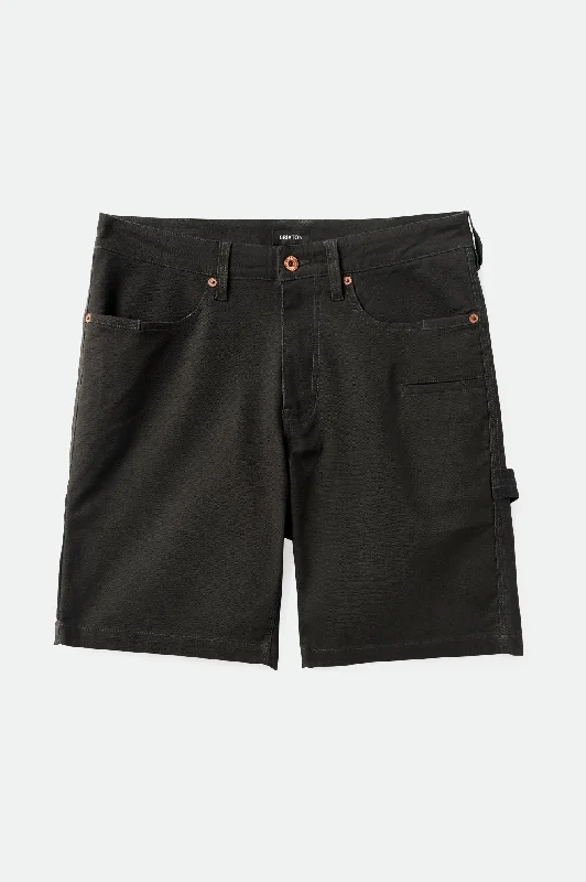 Fashion Tops Builders Carpenter Stretch Short - Washed Black