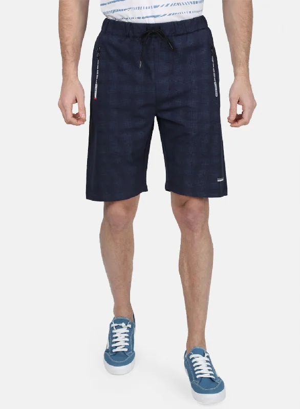 Everyday Jeans Mens NAvy Blue Printed Short