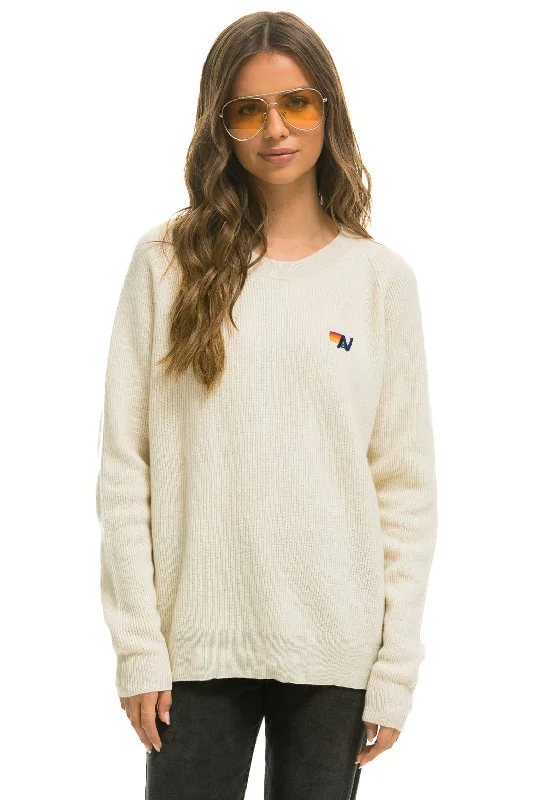 Comfort Clothes VINTAGE CABIN 2 UNISEX CASHMERE SWEATER - VINTAGE WHITE
