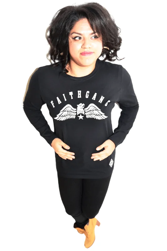 Sleek Tops Faith Gang  Eagle Long Sleeve T-Shirt (multiple color options)