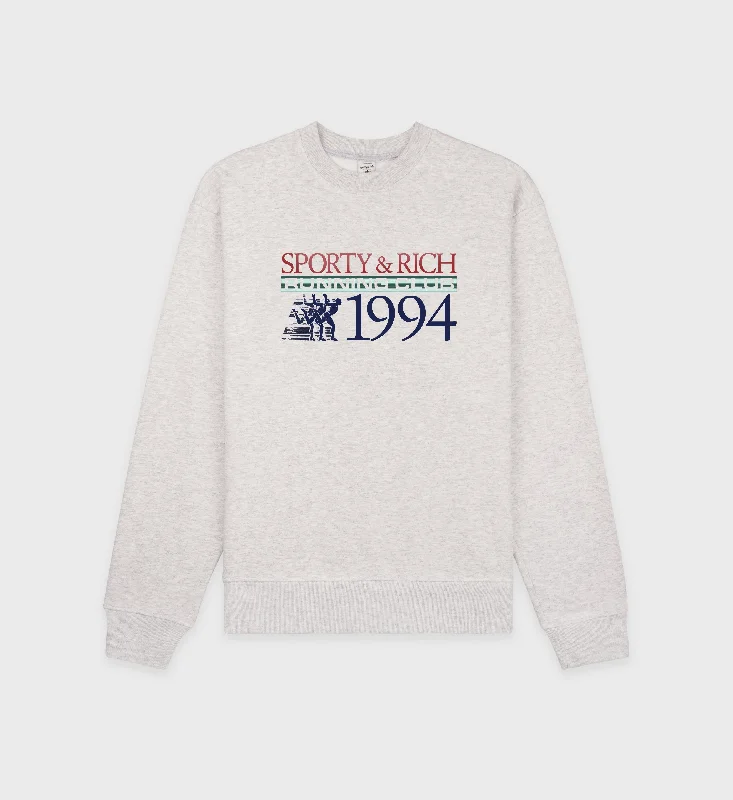 Fashion Tops Finish Line Crewneck - Heather Gray/Multi