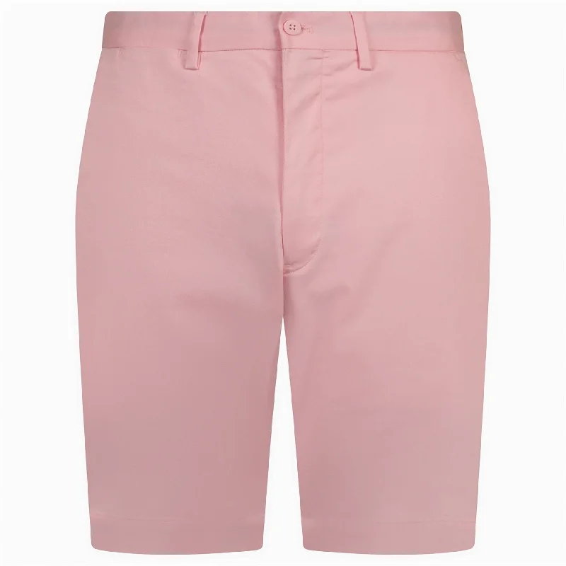 Smart Casual Wear Stretch Cotton Tailored Fit Shorts Bath Pink - AW24