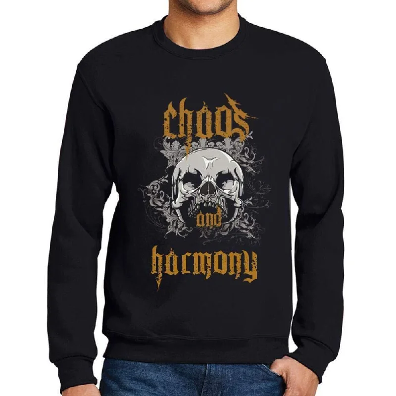 Lightweight Jackets Ultrabasic - Homme Imprimé Graphique Sweat-Shirt Chaos and Harmony Noir Profond Lightweight Jackets Ultrabasic - Homme Imprimé Graphique Sweat-Shirt Chaos and Harmony Noir Profond