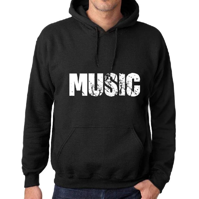 Everyday Jeans Men's Women's Unisex Printed Graphic Cotton Hoodie Soft Heavyweight Hooded Sweatshirt Pullover Popular Words MUSIC Deep Black Everyday Jeans Men's Women's Unisex Printed Graphic Cotton Hoodie Soft Heavyweight Hooded Sweatshirt Pullover Popular Words MUSIC Deep Black