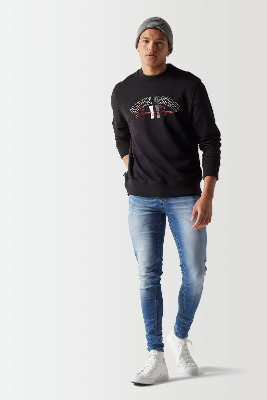 Trendy Shoes Streetwear Crew Sweatshirt - Black