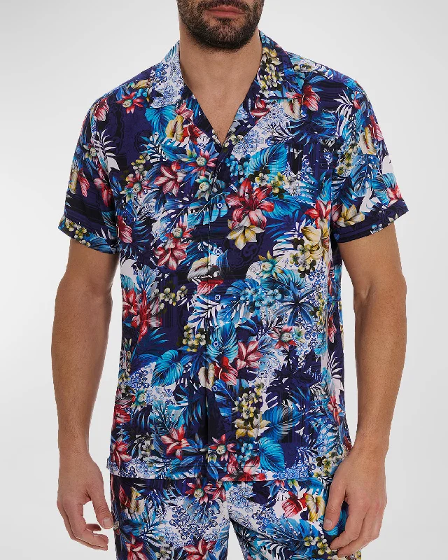Cool Jackets Men's Merrick Printed Camp Shirt