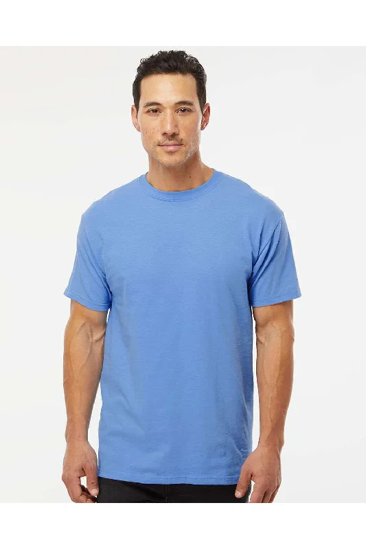 Warm Jackets M&O Mens Gold Soft Touch Short Sleeve Crewneck T-Shirt - Carolina Blue