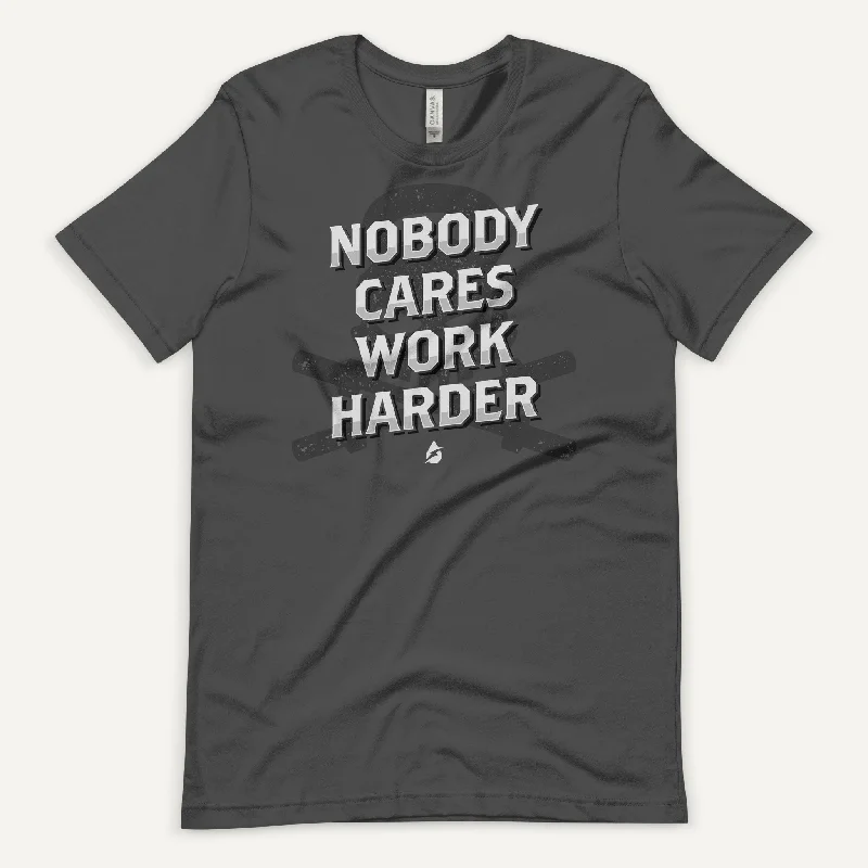 Lightweight Jackets Nobody Cares Work Harder Men's Standard T-Shirt