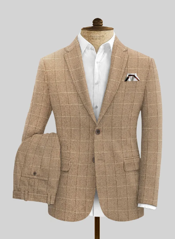Trendy Tees Italian Duami Checks Tweed Suit