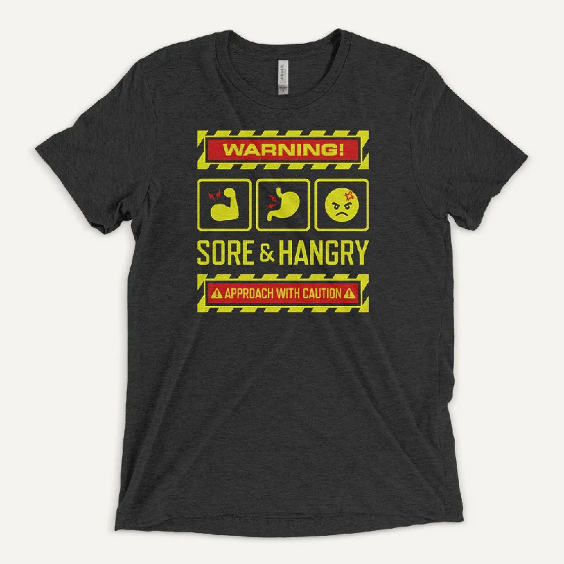 Comfort Jackets Warning Sore And Hangry Men’s Triblend T-Shirt