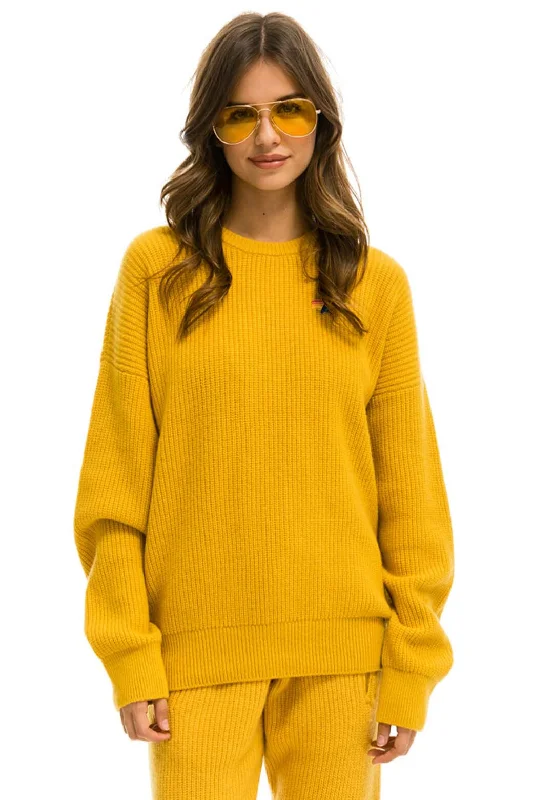 Fall Fashion VINTAGE CABIN UNISEX CASHMERE SWEATER - GOLD