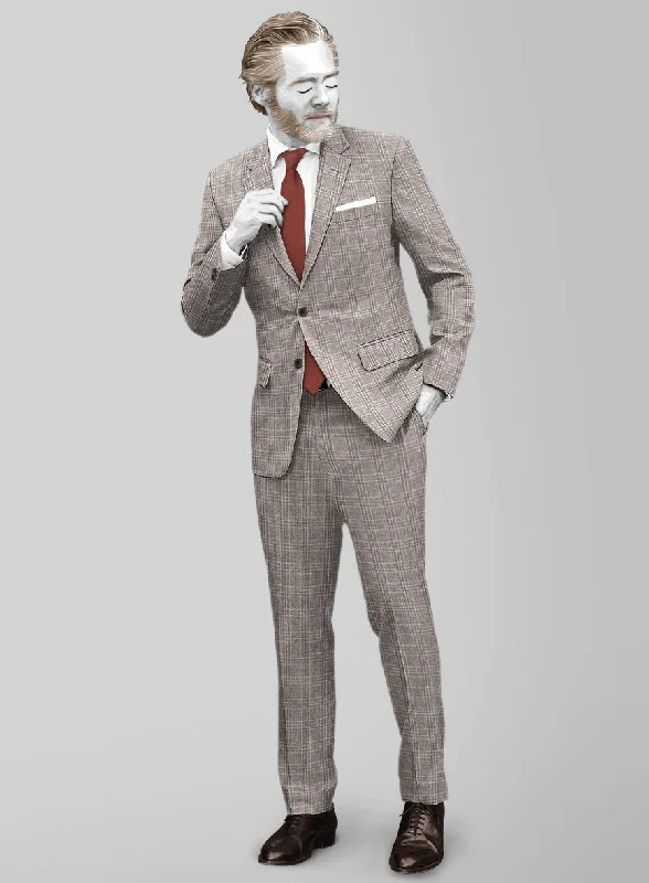 Premium T-shirts Napolean Brown Glen Suit