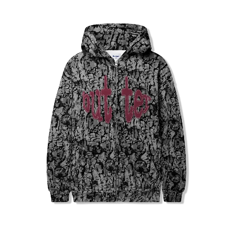 Classic Fits Butter Frenzy Zip-Thru Hood - Grey Camo