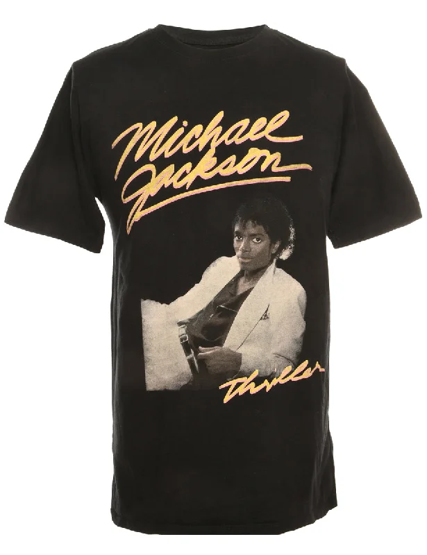 Bold Outfits Michael Jackson Black Band T-shirt - M
