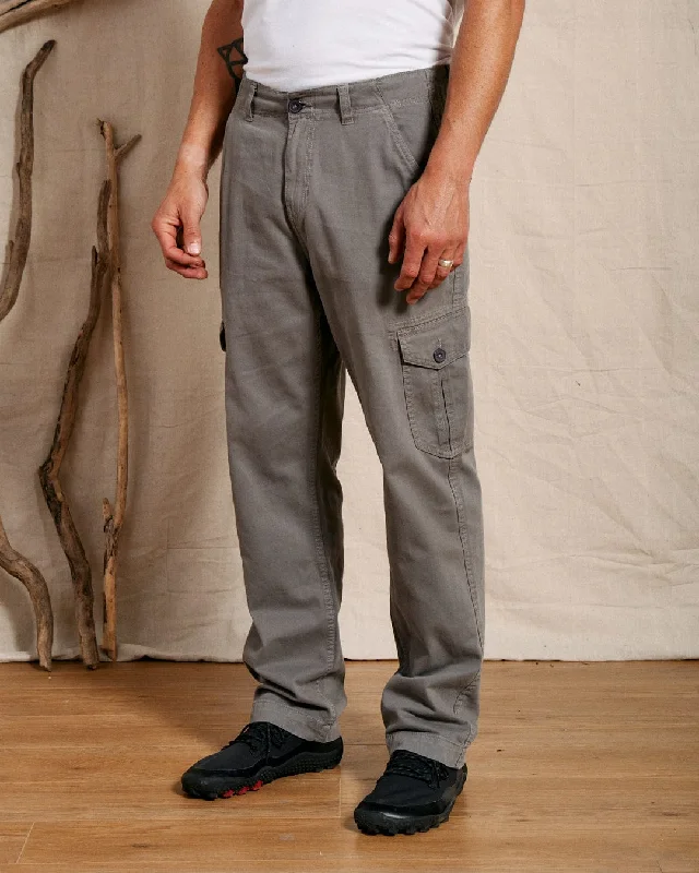 Soft Fabrics Godrevy 2 - Mens Cargo Trousers - Dark Grey