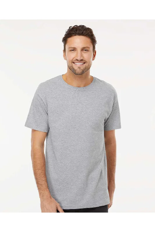 Smart Tops M&O Mens Gold Soft Touch Short Sleeve Crewneck T-Shirt - Athletic Grey
