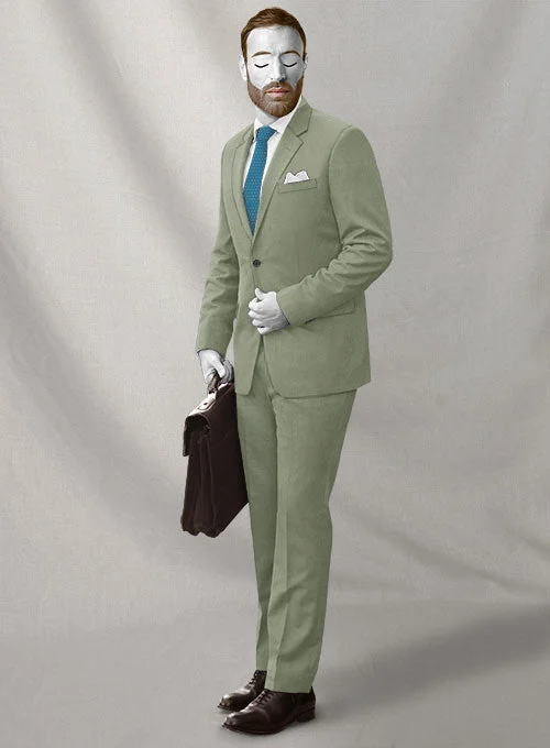 Fresh Outfit Napolean Cadet Green Wool Suit