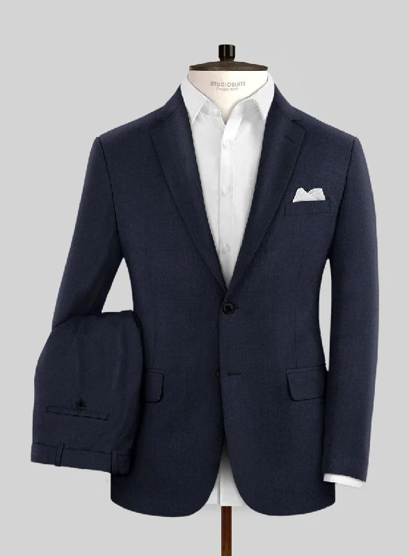 Minimal Apparel Hardy Minnis Blue Sharkskin Wool Suit