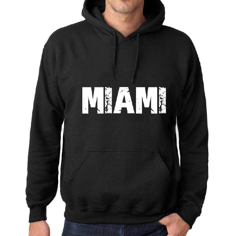Athletic Outfits Men's Women's Unisex Printed Graphic Cotton Hoodie Soft Heavyweight Hooded Sweatshirt Pullover Popular Words MIAMI Deep Black Athletic Outfits Men's Women's Unisex Printed Graphic Cotton Hoodie Soft Heavyweight Hooded Sweatshirt Pullover Popular Words MIAMI Deep Black