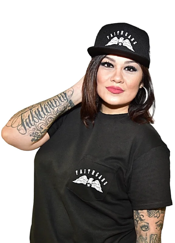 Smart Casual Wear Faith Gang Eagle Pocket Tee (Unisex)