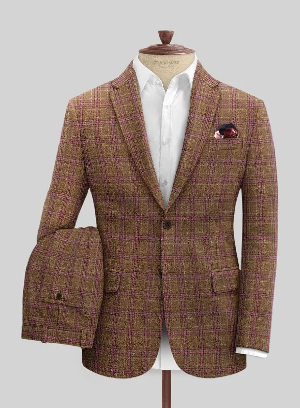 Fashion Pants Italian Valmi Checks Tweed Suit