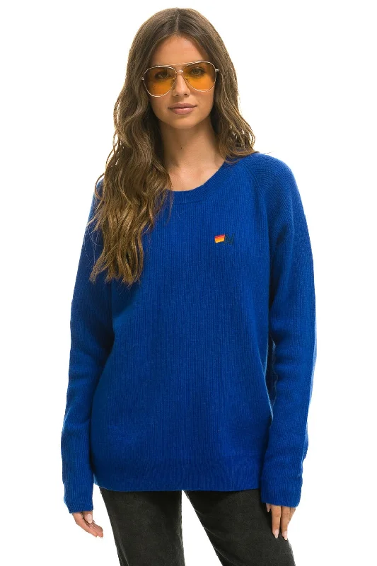 Street Outfit VINTAGE CABIN 2 UNISEX CASHMERE SWEATER - LAPIS