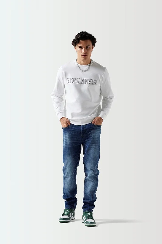 Fashion Bottoms Premium Sweatshirt - White