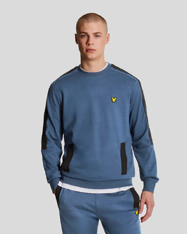 Basic Essentials Sports Pocket Branded Crew Neck Sweatshirt
