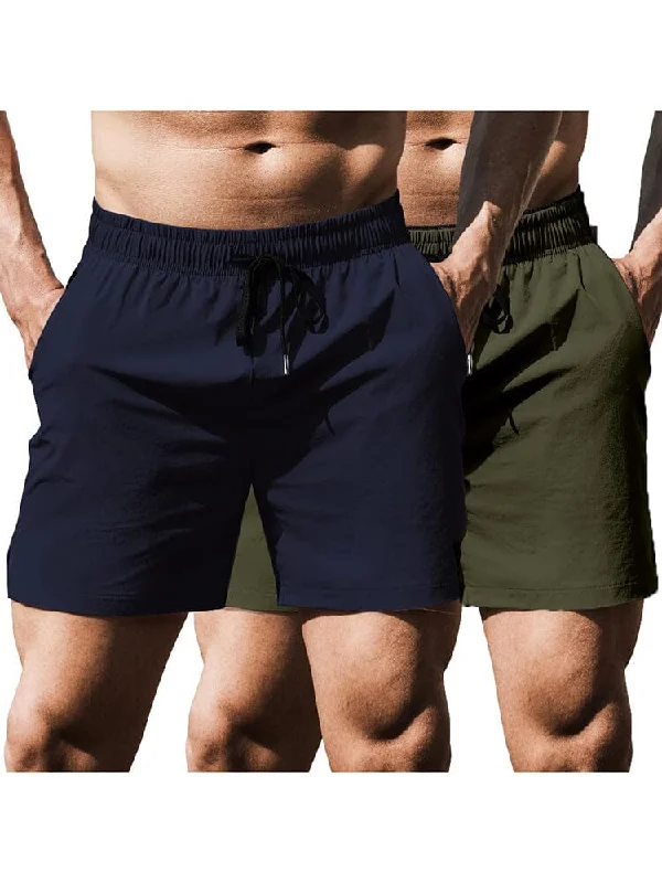 Casual Footwear Athletic 2-Pack Workout Hiking Shorts (US Only)
