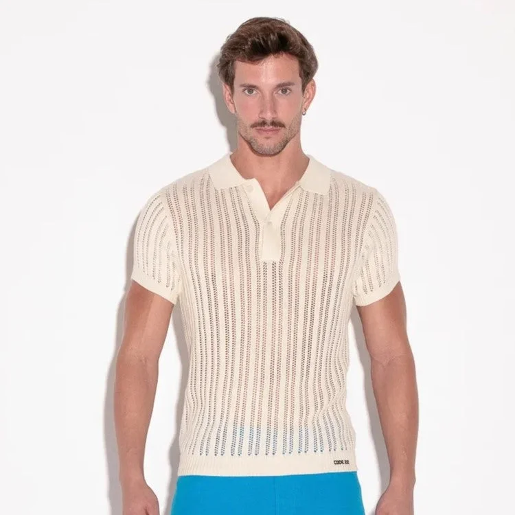 Urban Gear Code 22 knit polo shirt 7003 off-white