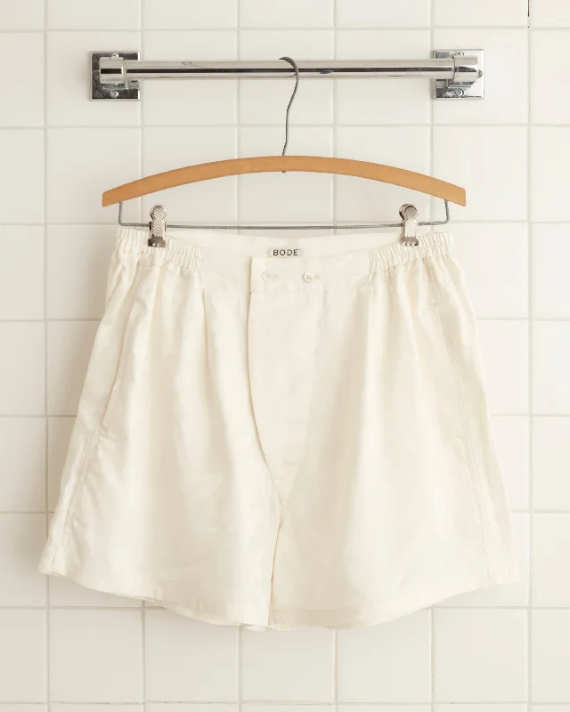 Chic Outfits Football Jacquard Boxers - Cream