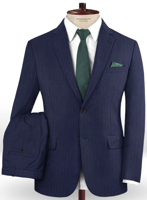 Casual Shirts Caccioppoli Dapper Dandy Midico Royal Blue Wool Suit