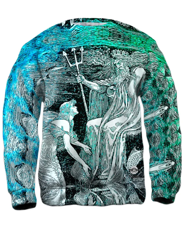 Modern Clothing Walter Crane - "Mermaid Kneeling To Poseidon"
